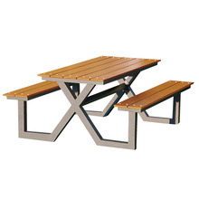 Bord-/bänkset X-modell Teak 176 x 151 cm Hortus